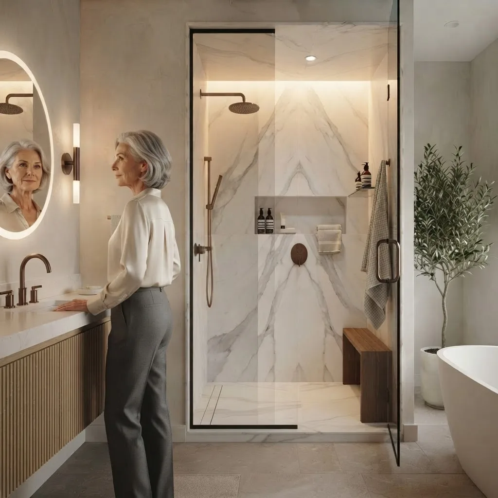 Premium stone shower